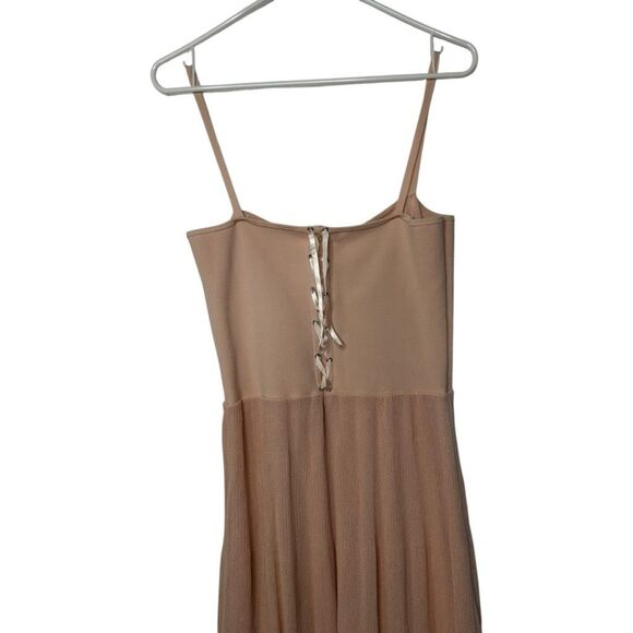 Sandro Roxette Bustier Midi Dress In Blush Size EU 40 US 10 Classic Date Night - Picture 9 of 16